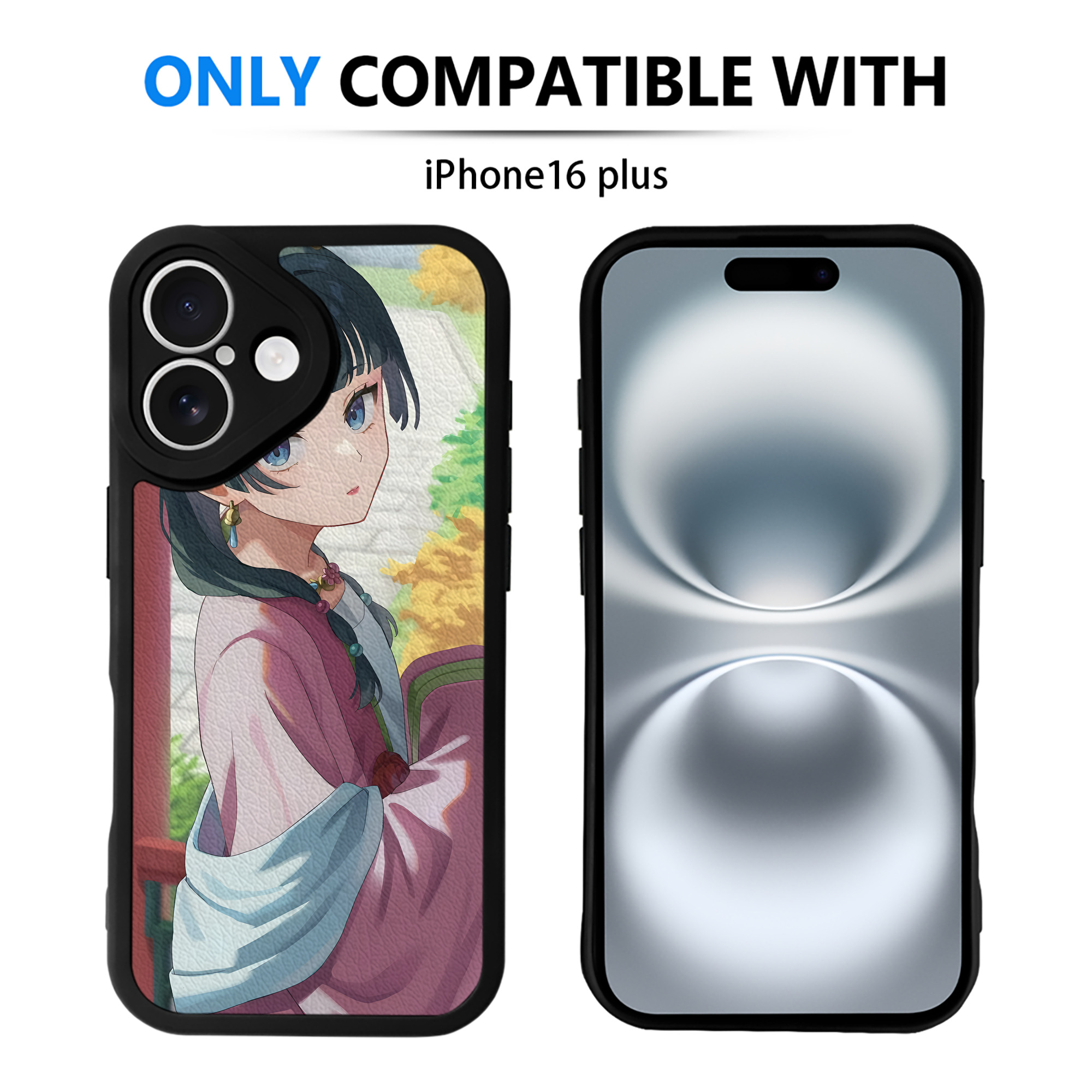 （画像用） 薬屋のひとりごと The Apothecary Diaries 【iPhone 16シリーズ対応】シリコンスマホケース（レザー調） 材質：シリコン